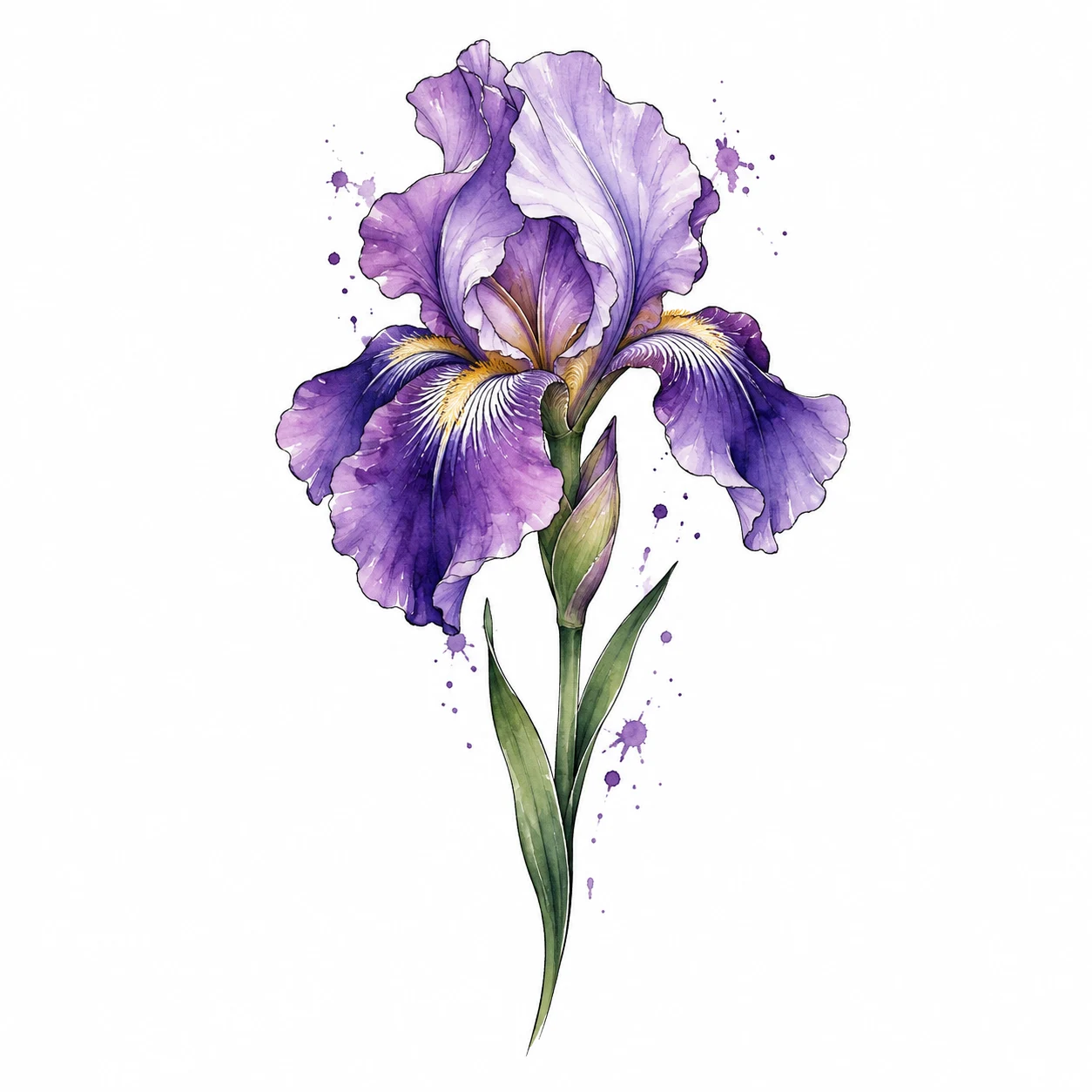 Violet iris
