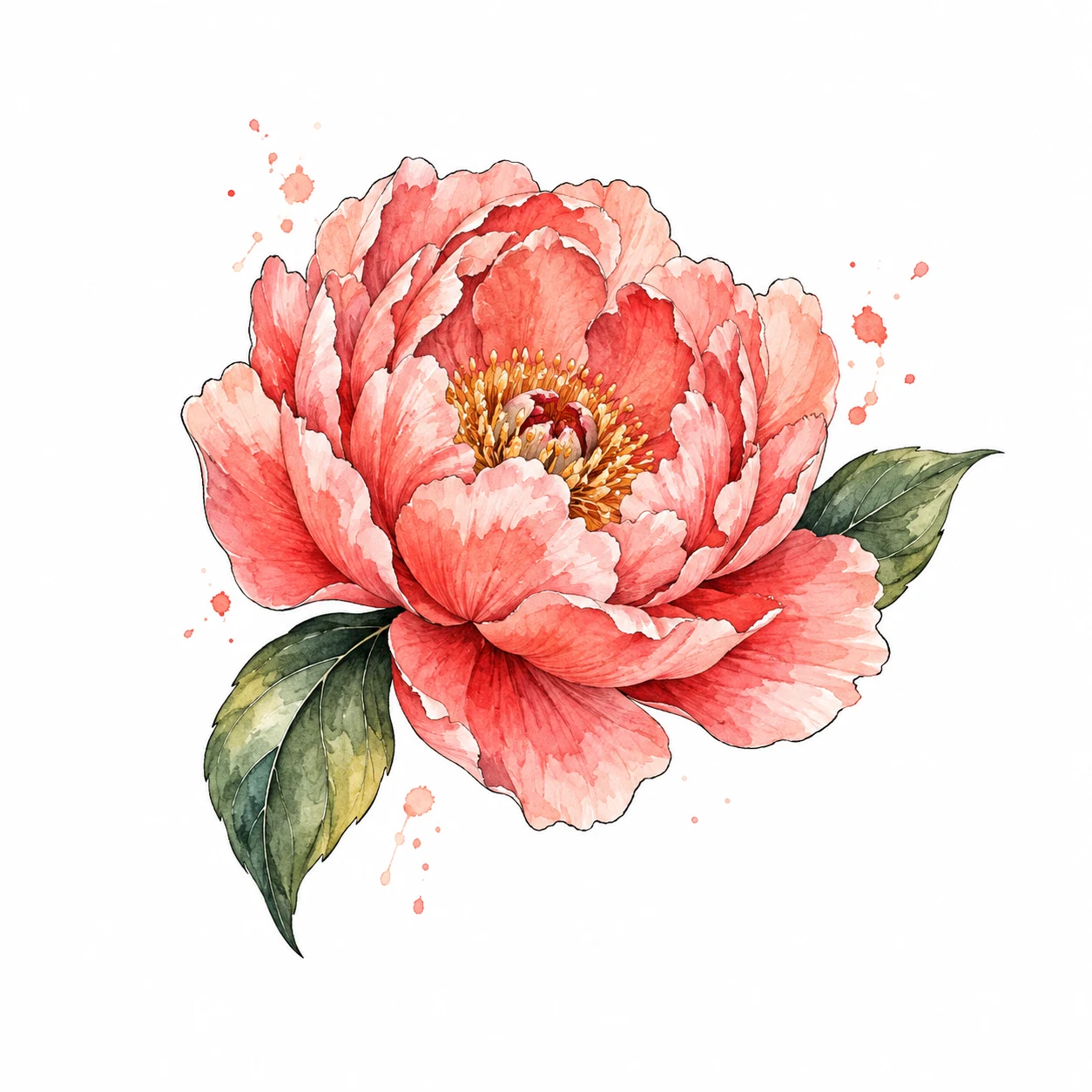 Coral peony